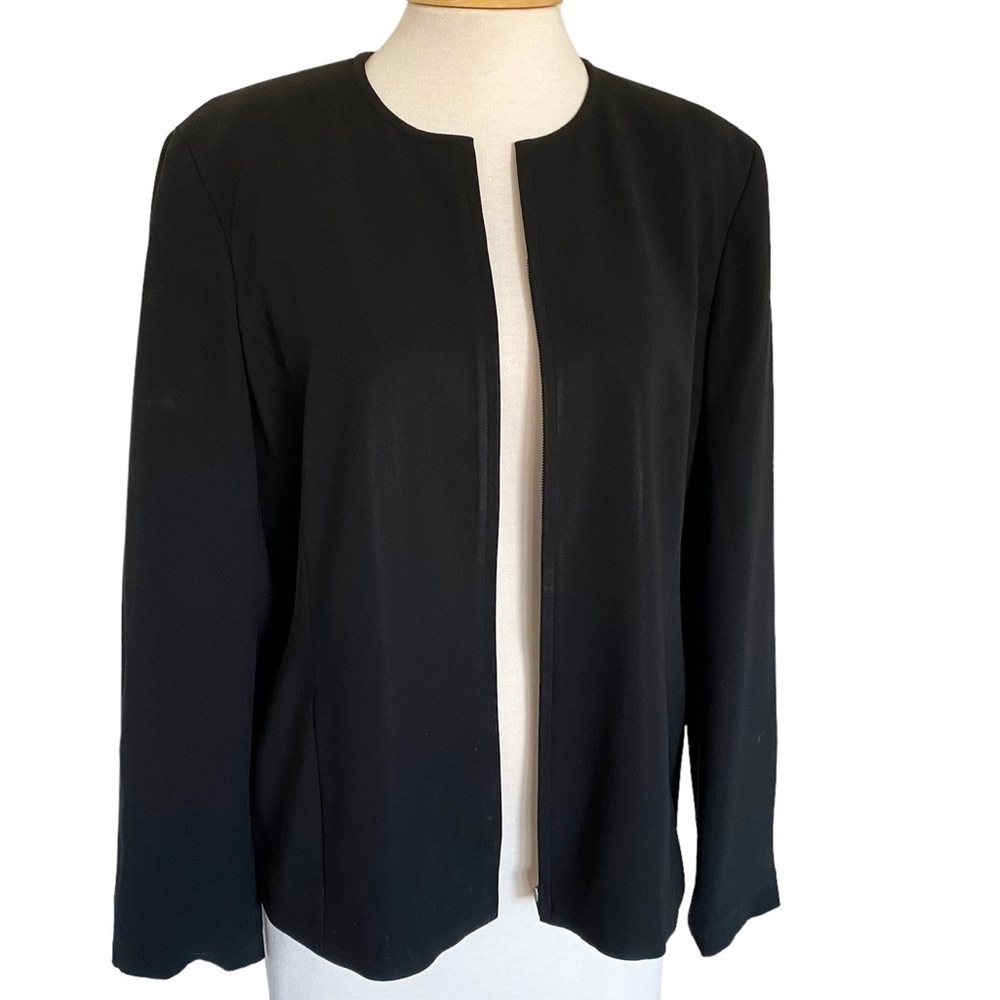 Jones New York Platinum Black Blazer Jacket